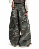 Double Waist Camo Cargo Pants | Inflation Streetwear