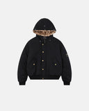 Leopard Faux Fur Lined Cropped Padded Jacket | Inflation Streetwear INFLATION