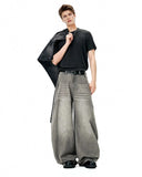 INFLATION Washed Barrel Baggy Jeans INFLATION