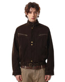 Cropped Suede Cotton Padded Jacket | Inflation Streetwear INFLATION