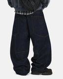 Script Graphic Barrel Jeans | Inflation Streetwear