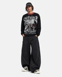 Gothic Graphic Studded Waffle T-Shirt | Inflation Streetwear