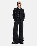 Washed Seam Detail Bootcut Jeans | Inflation Streetwear