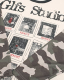 Retro Camo Sleeve Graphic Waffle T-Shirt | Inflation Streetwear