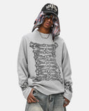 Waffle Graphic Long Sleeve T-Shirt | Inflation Streetwear