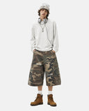 Distressed Camo Cargo Shorts | Inflation Streetwear