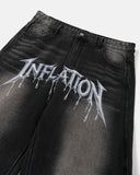 Gothic Graphic Baggy Jeans | Inflation Streetwear