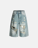 Distressed Longline Jorts | Inflation Streetwear INFLATION