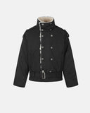 Suede Faux Fur Padded Jacket | Inflation Streetwear