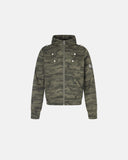 Camo Boxy Zip Up Hoodie | Inflation Streetwear