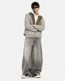 Washed Faux Fur Lined Worker Jacket | Inflation Streetwear