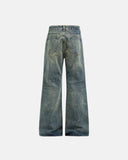 Acid Wash Beaded Studded Flared Baggy Jeans | Inflation Streetwear INFLATION