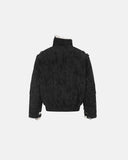 Faux Fur Asymmetric Zip Padded Jacket | Inflation Streetwear