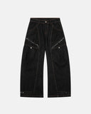 Black Super Barrel Jeans  | Inflation Streetwear INFLATION