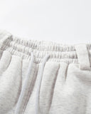 wide leg curved silhouette sweatpants detail
