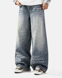 Whisker Wash Bamboo Weave Jeans | Inflation Streetwear