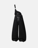 Asymmetric Buckle Denim Overalls Jeans | Inflation Streetwear INFLATION