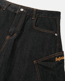 Raw Tribal Graphic Barrel Jeans | Inflation Streetwear