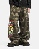 Camo Graphic Wide-Leg Sweatpants | Inflation Streetwear