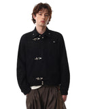 Embroidery Jacquard Cropped Clasp Jacket | Inflation Streetwear INFLATION