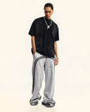 Washed Ribbon Wide Leg Sweatpants | Inflation Streetwear INFLATION