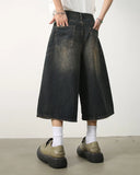 Washed Baggy Denim Jorts | Inflation Streetwear INFLATION