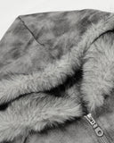 Suede Faux Fur Cotton Padded Jacket | Inflation Streetwear INFLATION