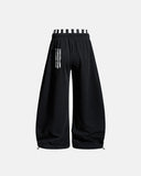 Striped Graphic Barrel Sweatpants | Inflation Streetwear