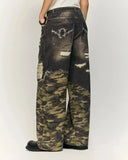 Camo Digital  Printing Baggy Jeans | Inflation Streetwear INFLATION