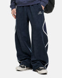 Wave Stripe Wide-Leg Sweatpants | Inflation Streetwear