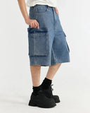 Blue Washed Cago Jorts | Inflation Streetwear INFLATION