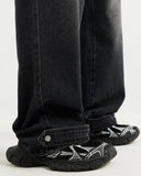 Black Washed Baggy Jeans | Inflation Streetwear INFLATION