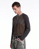 Washed Raglan Graphic Long Sleeve T-Shirt | Inflation Streetwear