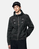 Camo Boxy Zip Up Hoodie | Inflation Streetwear