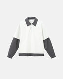 Plaid Patchwork Preppy Tees | Inflation Streetwear INFLATION