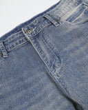 Bamboo Weave Embroidered Bootcut Jeans | Inflation Streetwear
