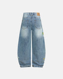 Embroidery Bamboo Weave Baggy Jeans | Inflation Streetwear INFLATION