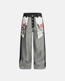 Distressed Reverse Design Baggy Jeans | Inflation Streetwear INFLATION