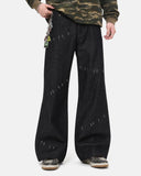 Contrast Stitch Bootcut Jeans | Inflation Streetwear