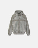 Deconstructed Washed Boxy Hoodie | Inflation Streetwear