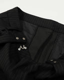 Black Striped Barrel Suit Pant | INFLATION Streetwear INFLATION