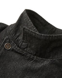 Cropped Asymmetric Button Denim Jacket | Inflation Streetwear INFLATION