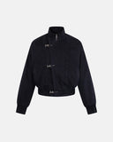 Metal Clasp Stand Collar Workwear Jacket | Inflation Streetwear