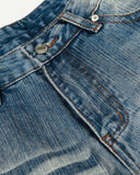 Acid Wash Whisker Bamboo Weave Jeans | Inflation Streetwear INFLATION
