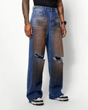 Acid Washed Ripped Baggy Jeans | Inflation Streetwear INFLATION