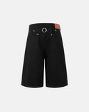 loose fit streetwear shorts with back buckle