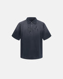 heavyweight cotton washed polo tee