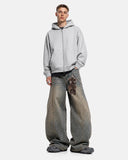 Fleece Zip-Up Oversized Hoodies | Inflation Streetwear