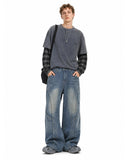 Deconstructed Barrel Wide Jeans | Inflation Streetwear INFLATION