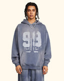Graffiti Print Washed Fleece hoodie | Inflation Streetwear INFLATION